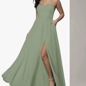 Sage Green Long Dress